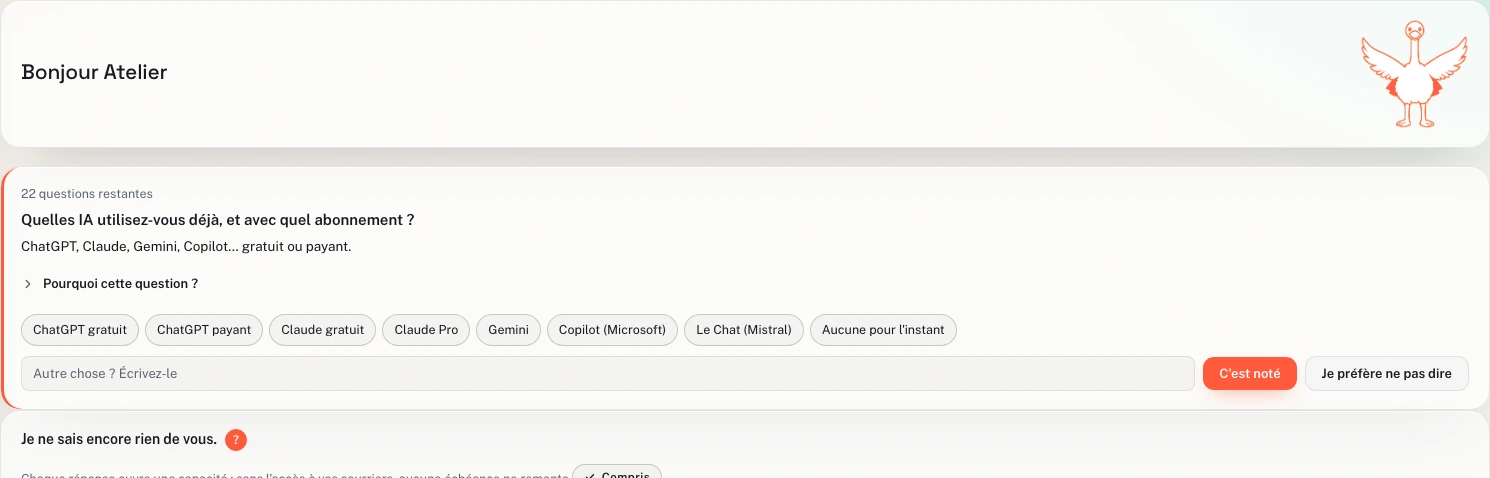 Mes outils en détail, espace Association